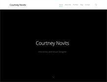 Tablet Screenshot of courtneynovits.com